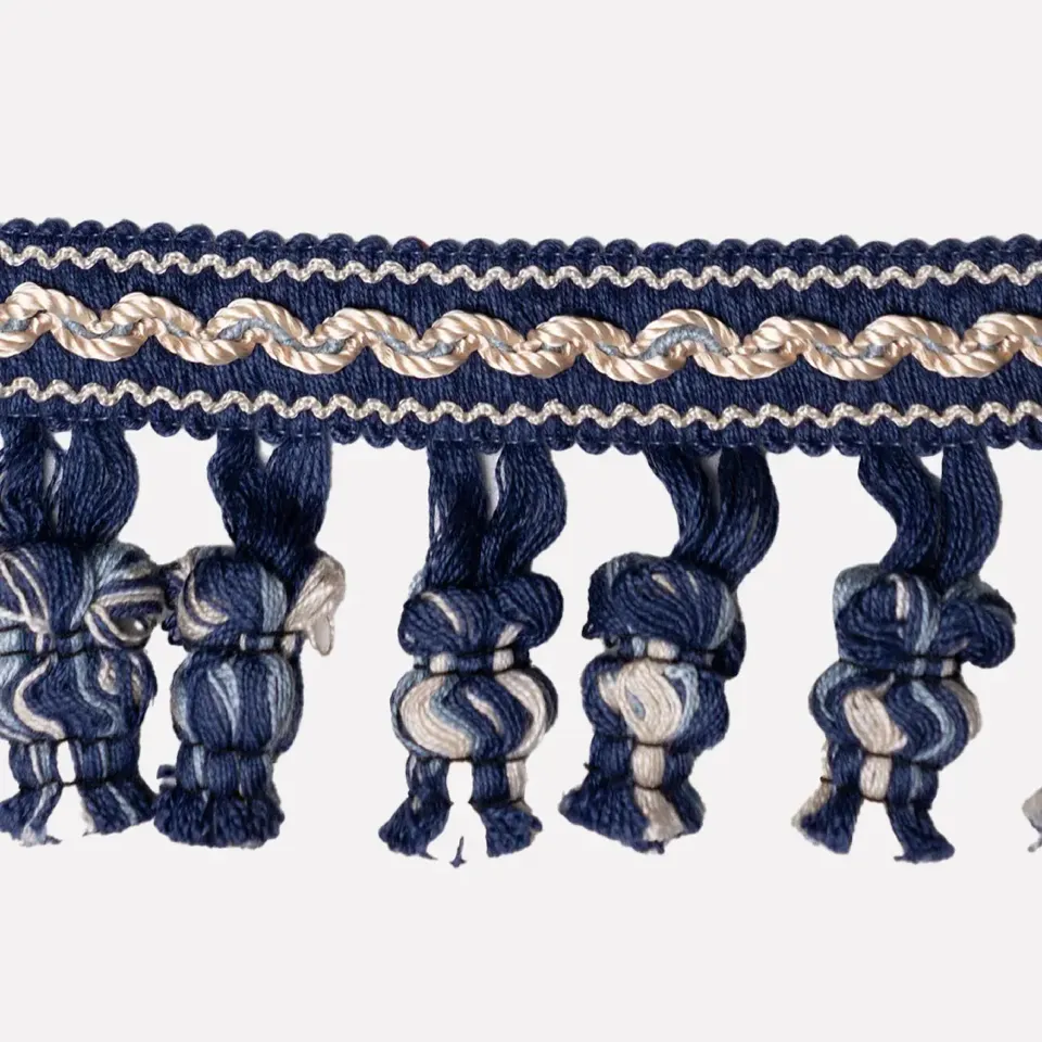 Passamaneria Cipollina Bianco e Blu