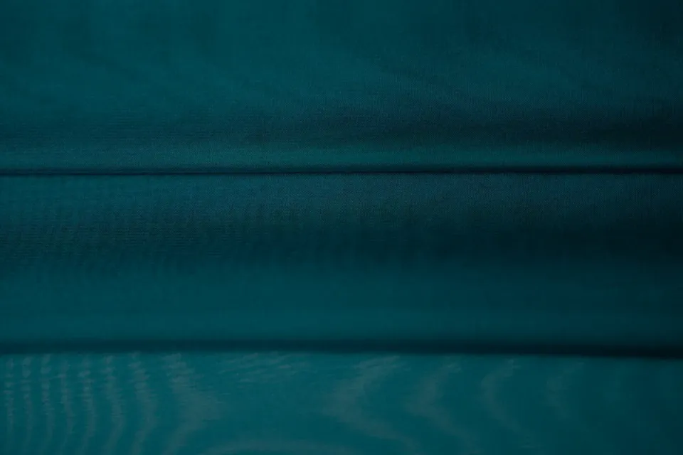 Tessuto Chiffon Verde Petrolio