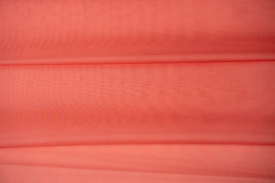 Tessuto Chiffon Corallo