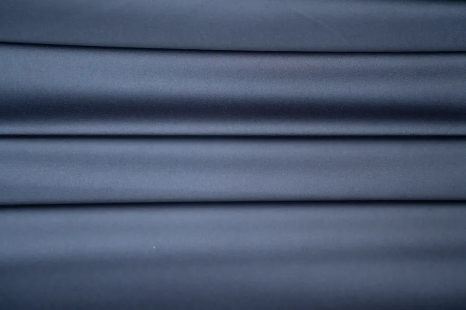 Tessuto Satin Blu