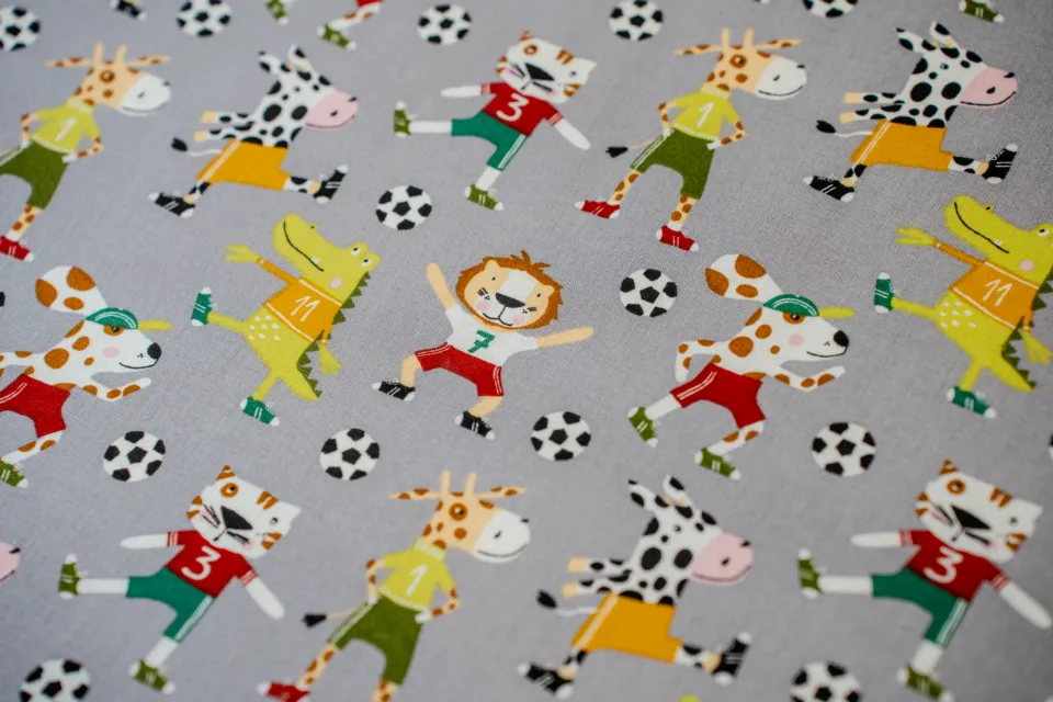 Cotone Bimbo Fantasia Animal Football