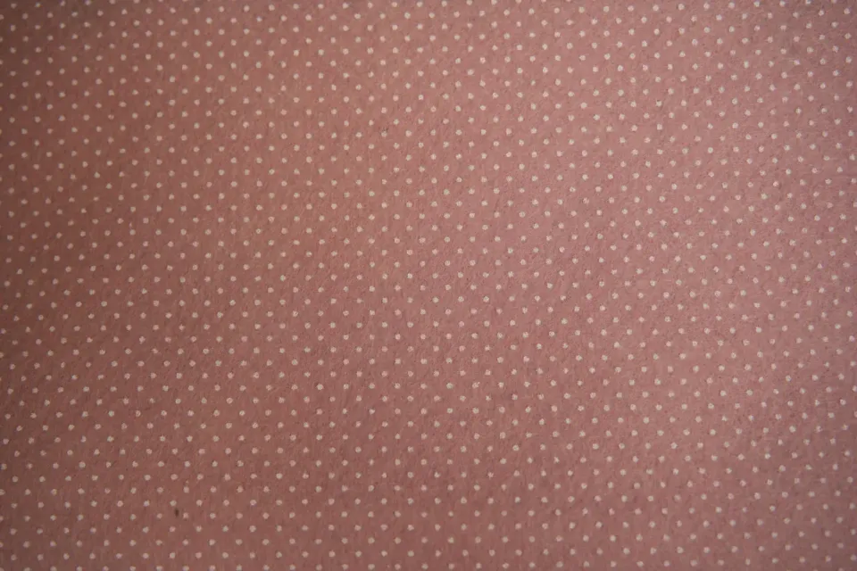Panno Lenci Stampato Rosa Pois