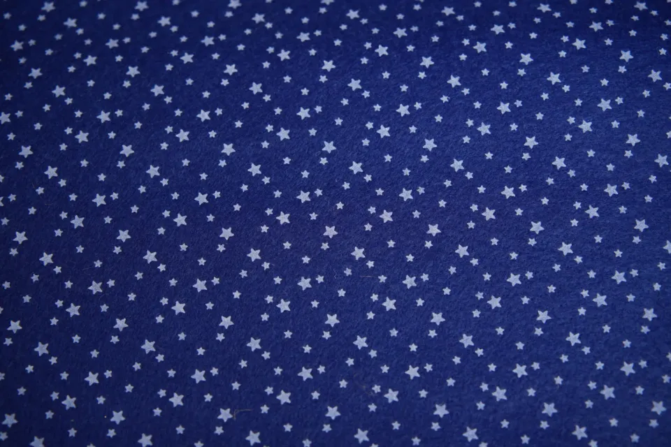 Panno Lenci Stampato Stelle Blu