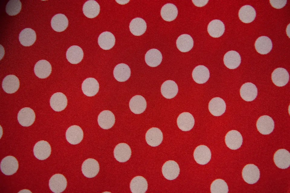 Raso 100% PL h. 150 Pois Piccolo Rosso