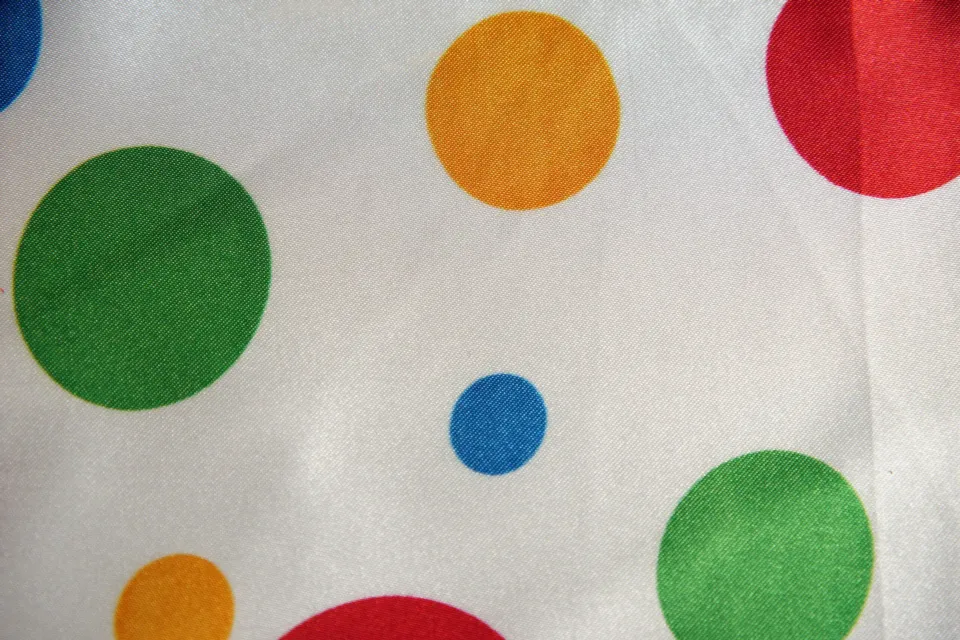 Raso 100% PL h. 150 Bianco Big Multicolor