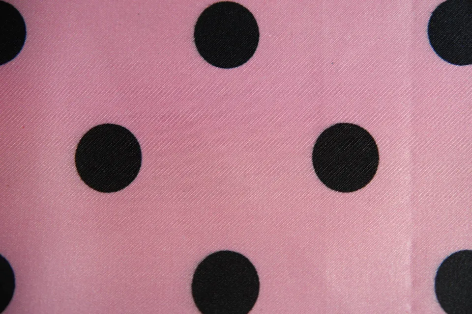 Raso 100% PL h. 150 Rosa (Pallini Neri)