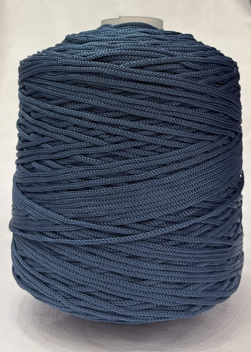 Cordino Tripolino Thai Fettuccia Tubolare Col. 26 Blu Jeans - Bobina 500 gr