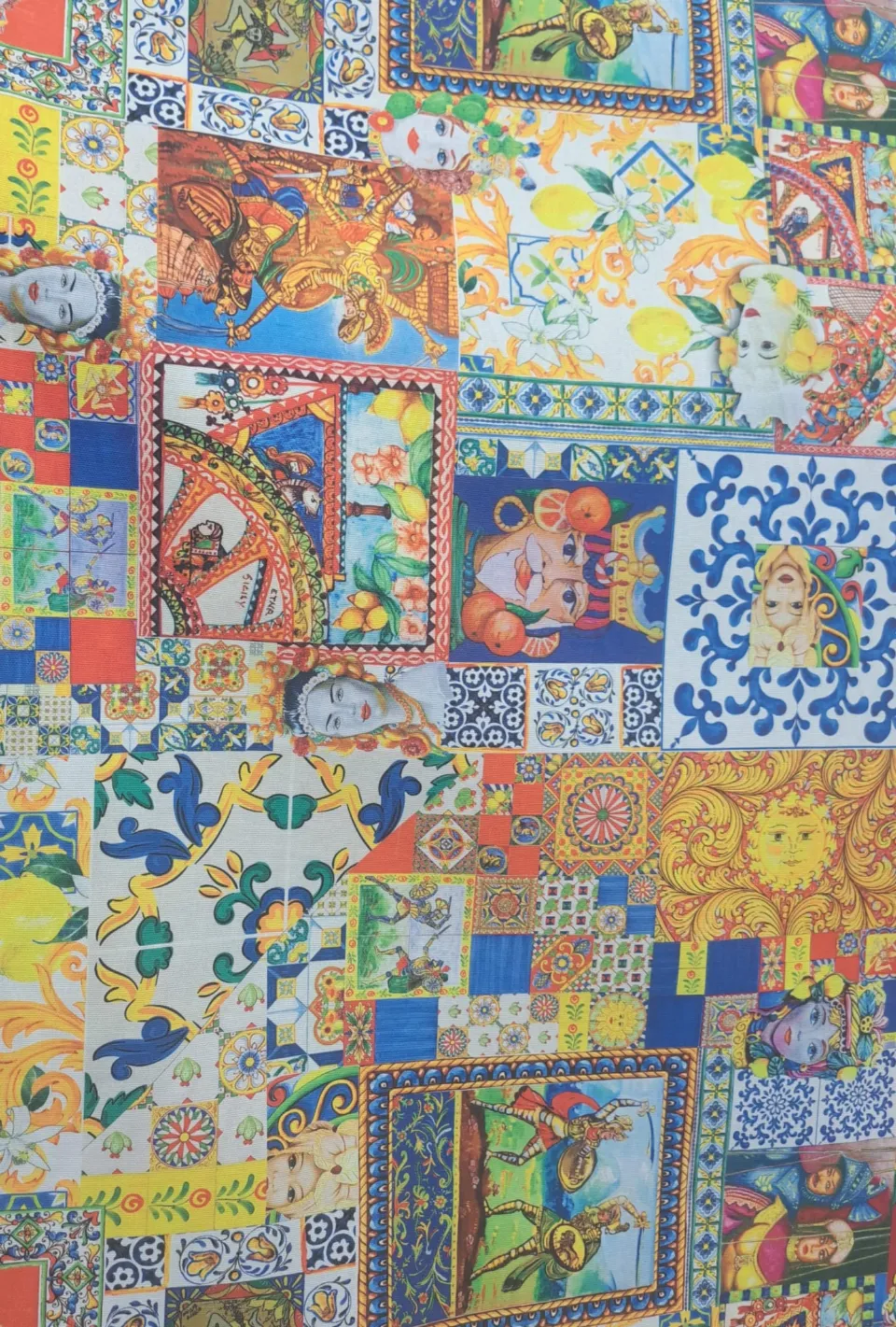 Cotone Fantasia Siciliana Patchwork h.280