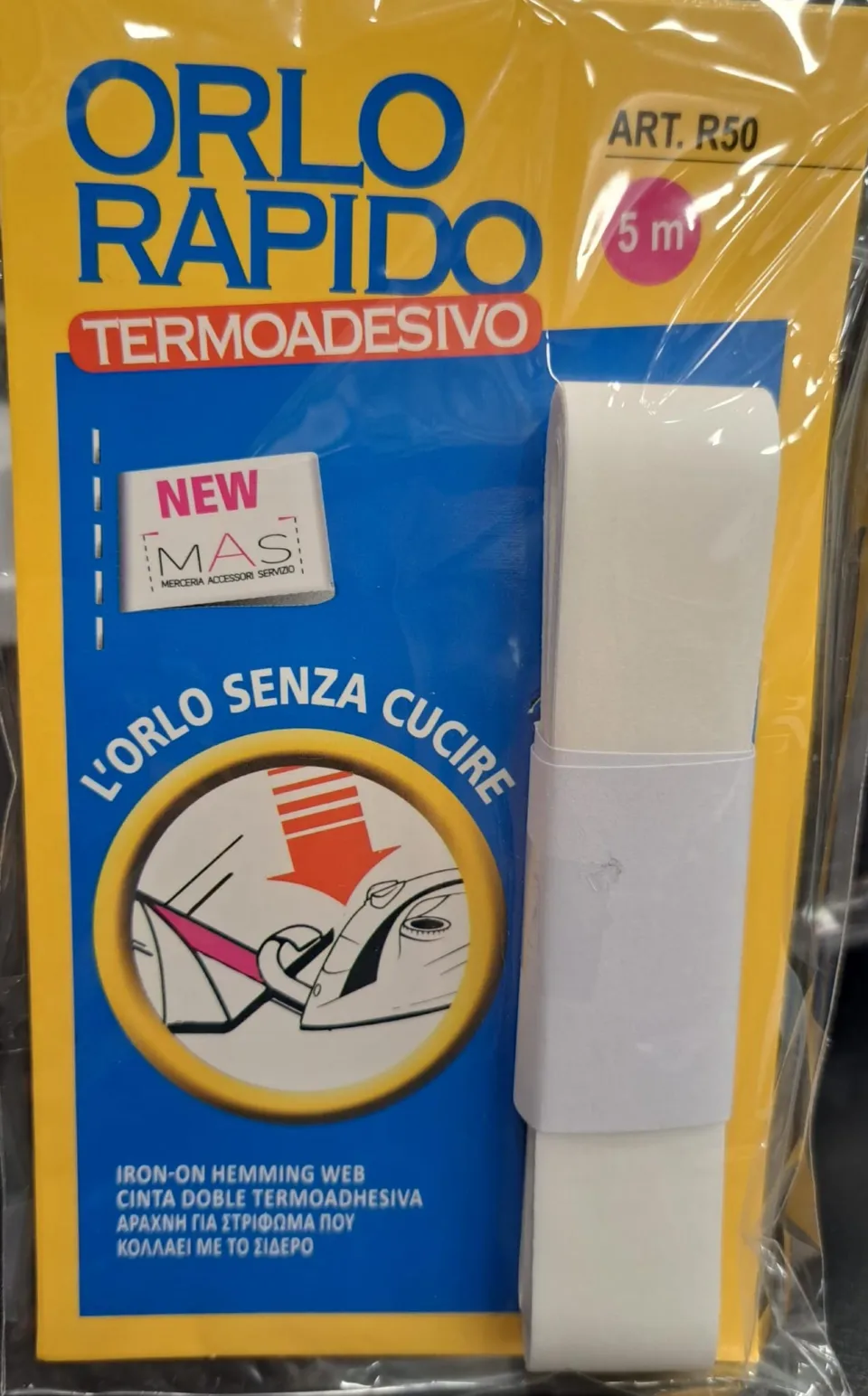 Orlo Rapido Termoadesivo MAS Art. R50 - 5 m
