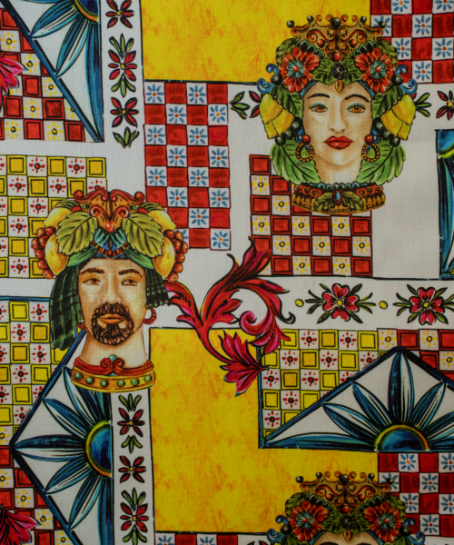 Cotone Teste di Moro Giallo h. 280