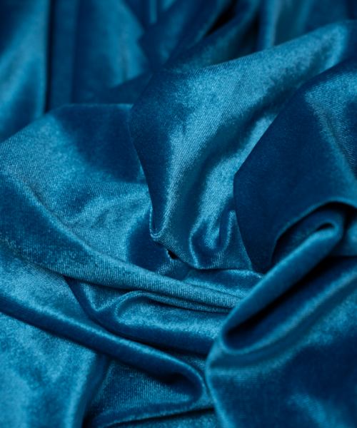 Velluto Elasticizzato Turchese