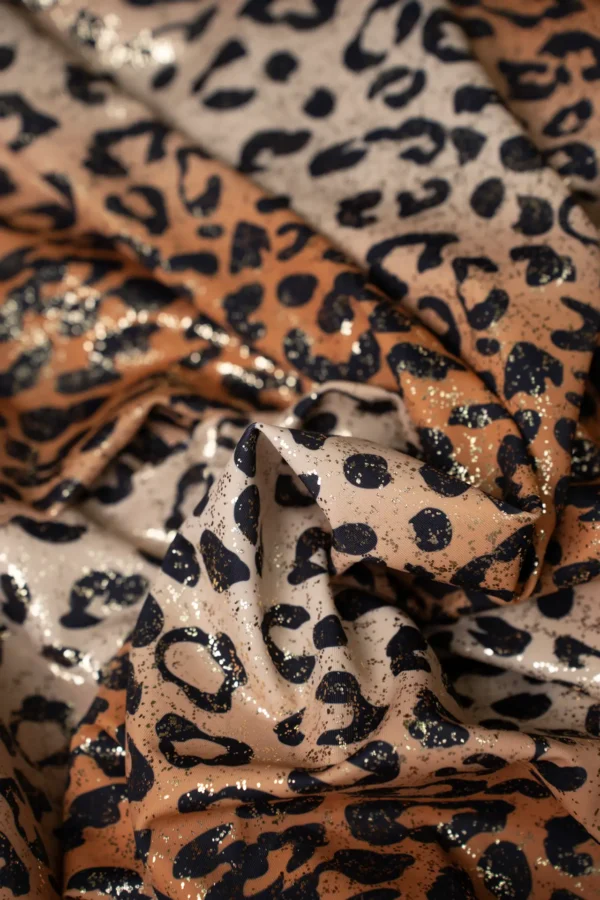 Lycra Spalmata Animalier Tigrata