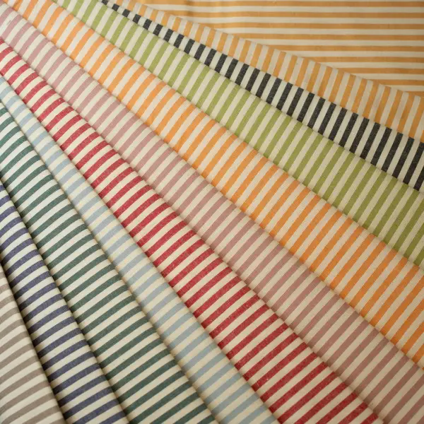 Tovagliato Cotone Righe piccole vari colori h.140