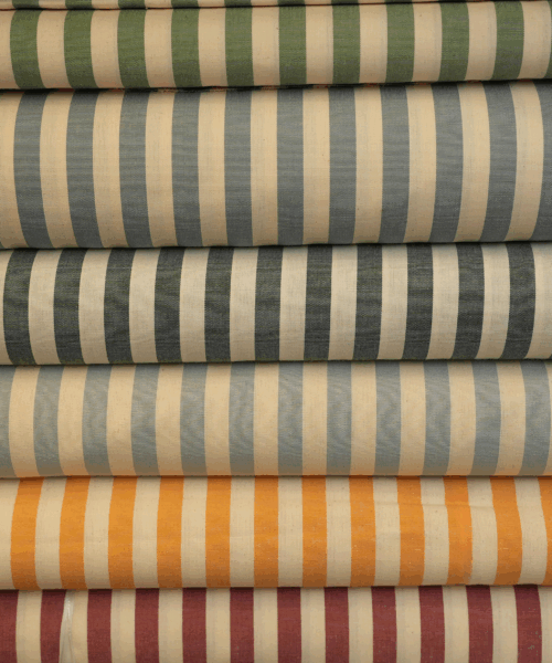 Tovagliato Cotone Righe Grandi Colori Foto h.180