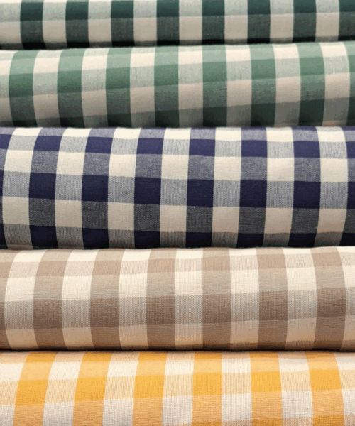 Tovagliato Cotone Quadri Grandi Colori Foto h.180