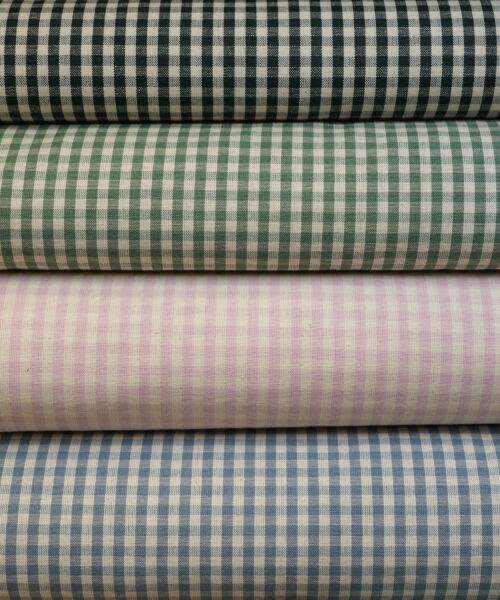 Tovagliato Cotone Quadri Piccoli Colori Foto h.180